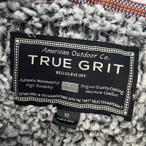 True Grit - Women Sherpa 1/4 Zip Grey Pullover - Picture 10 of 11